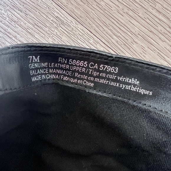 BP Black Leather “Trolley” Zip Ankle Booties Chunky Heel Size 7 from Nordstrom - Picture 8 of 10